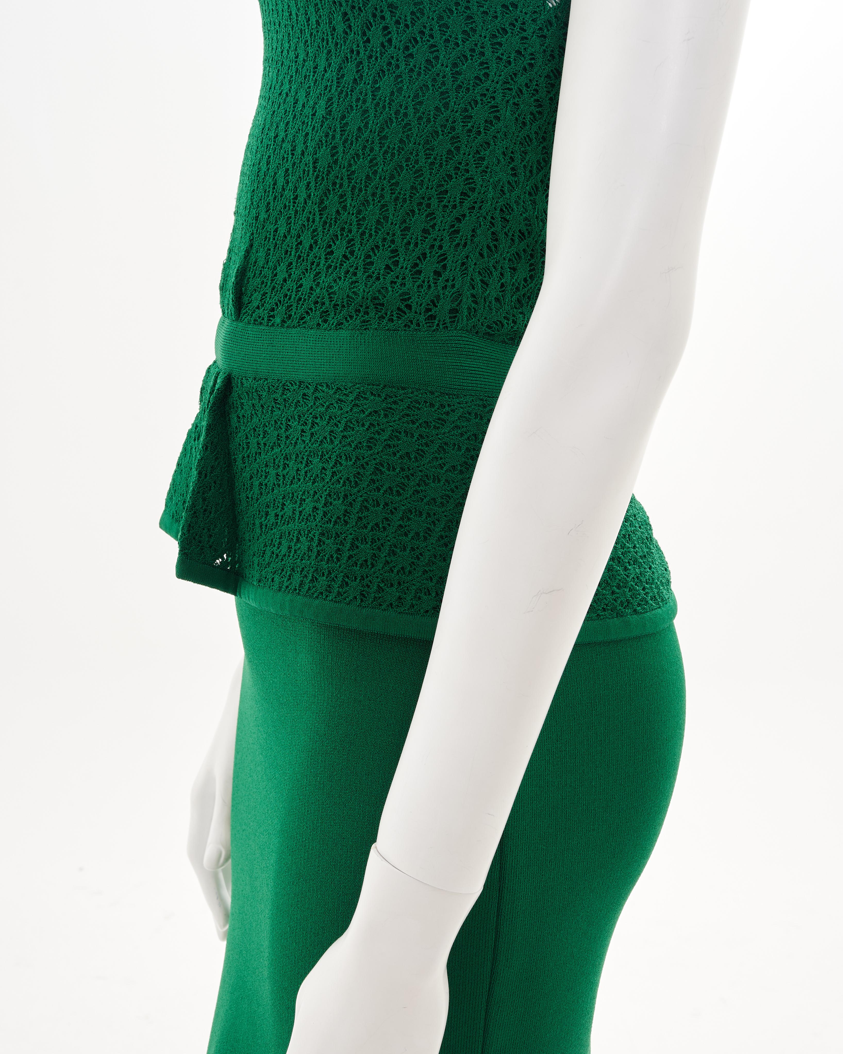 Oscar de la Renta Resort 2013 Knitted Semitransparent Midi Dress For Sale 2