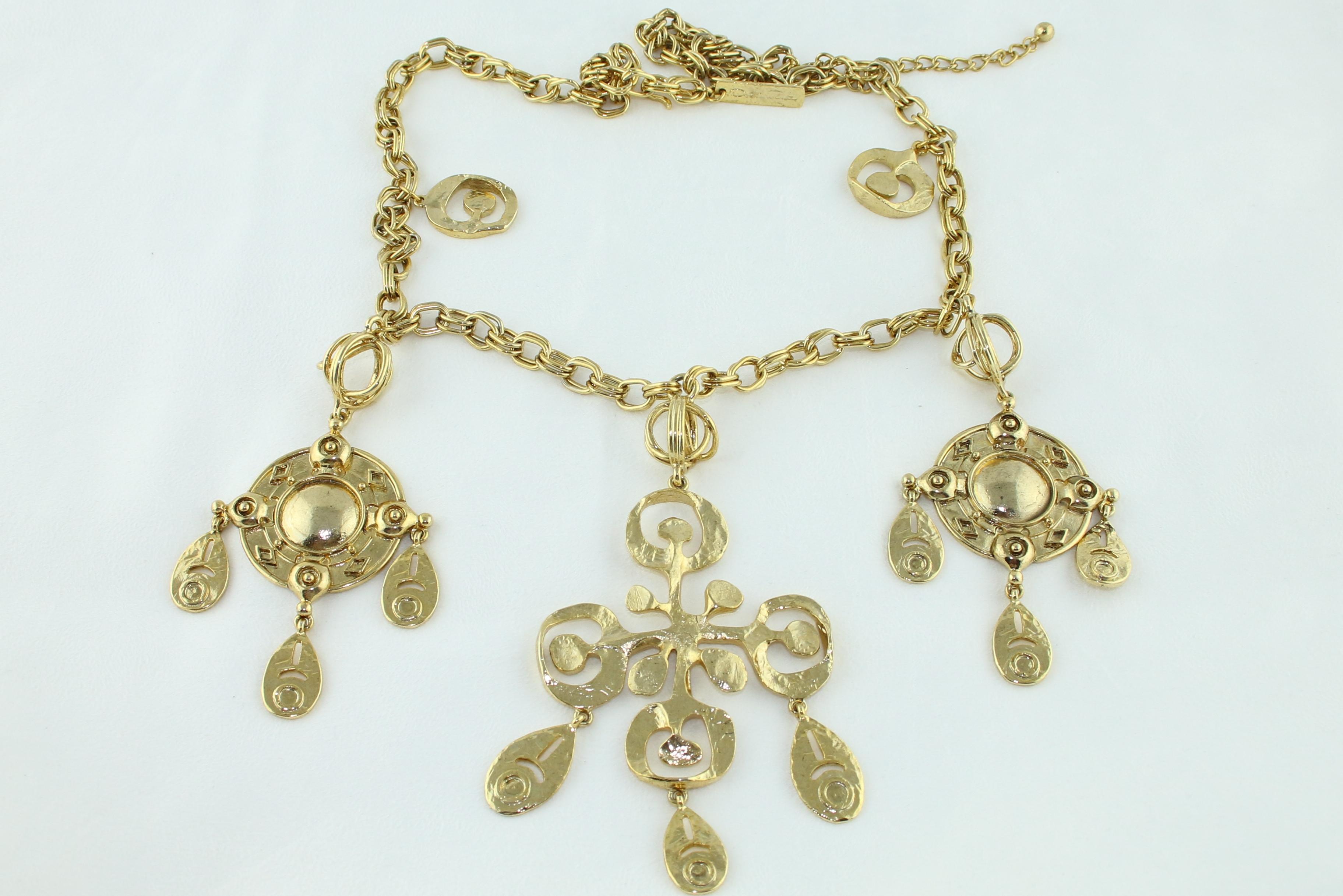 mason parker brass chain necklace