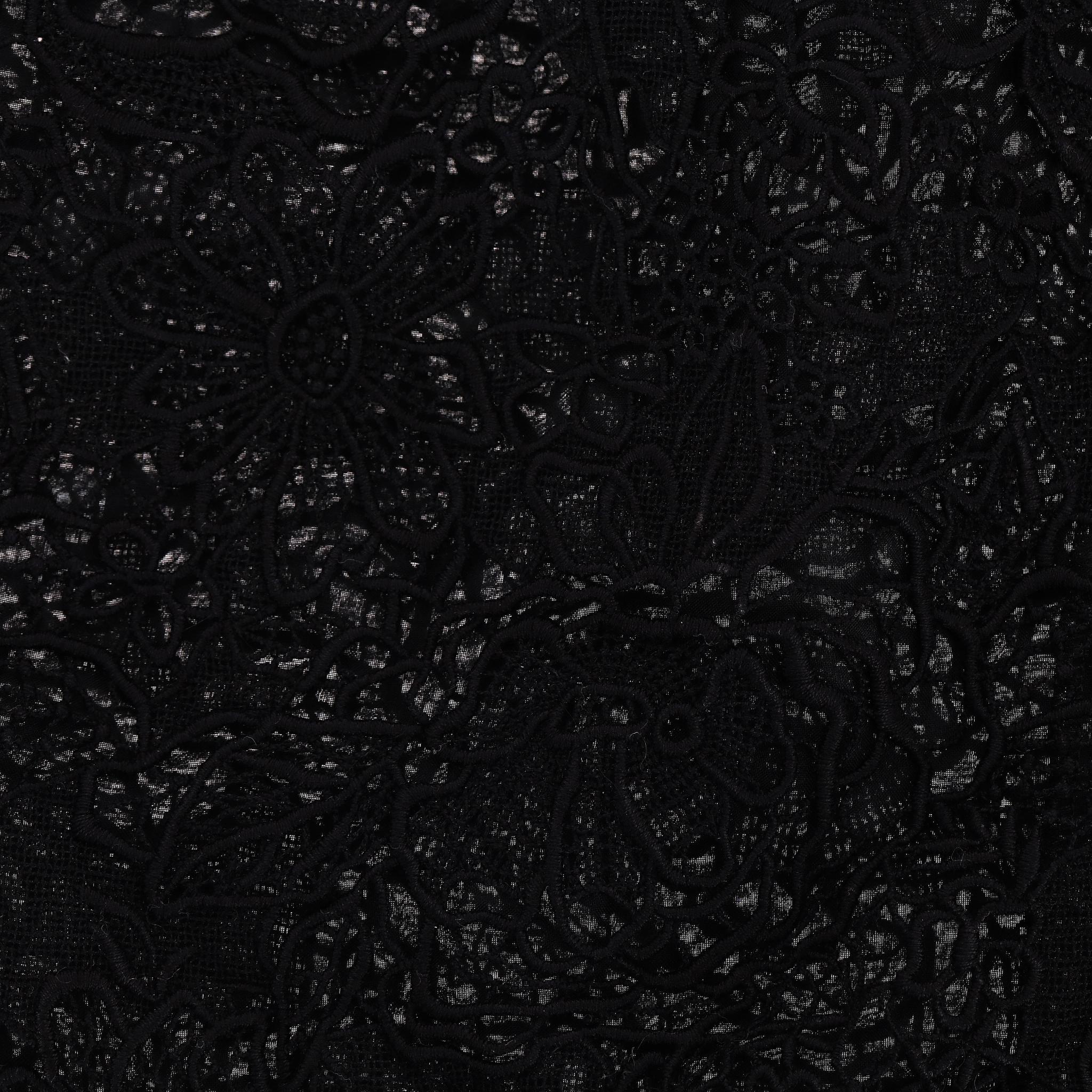 Oscar De La Renta - Robe en soie mélangée ornée de dentelle imprimée en rose en vente 2