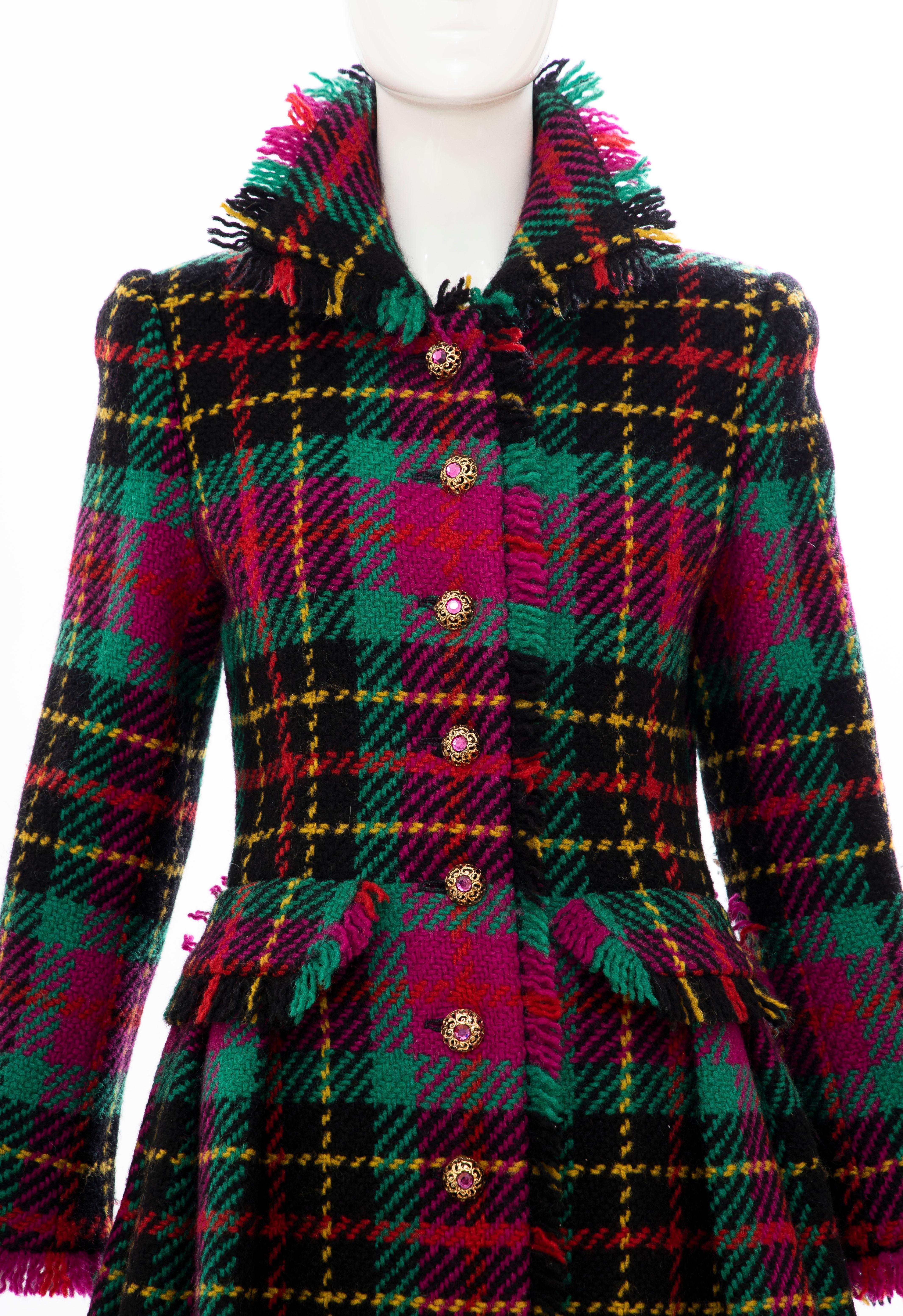 tartan plaid coats
