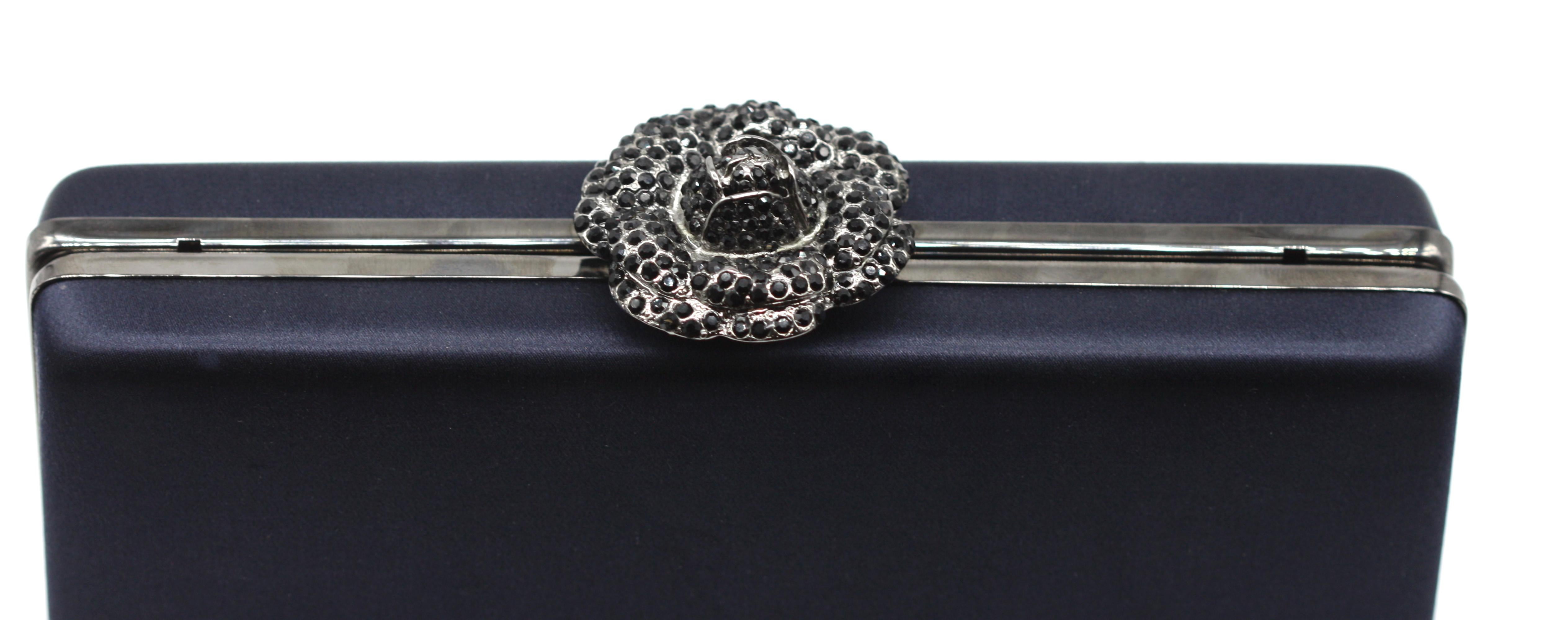 Oscar de la Renta Satin Covered Evening Bag en venta 1