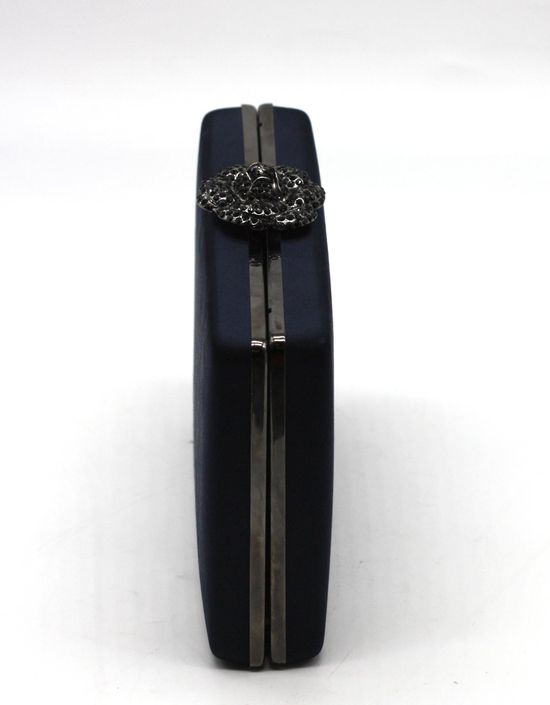 Oscar de la Renta Satin Covered Evening Bag en venta 4