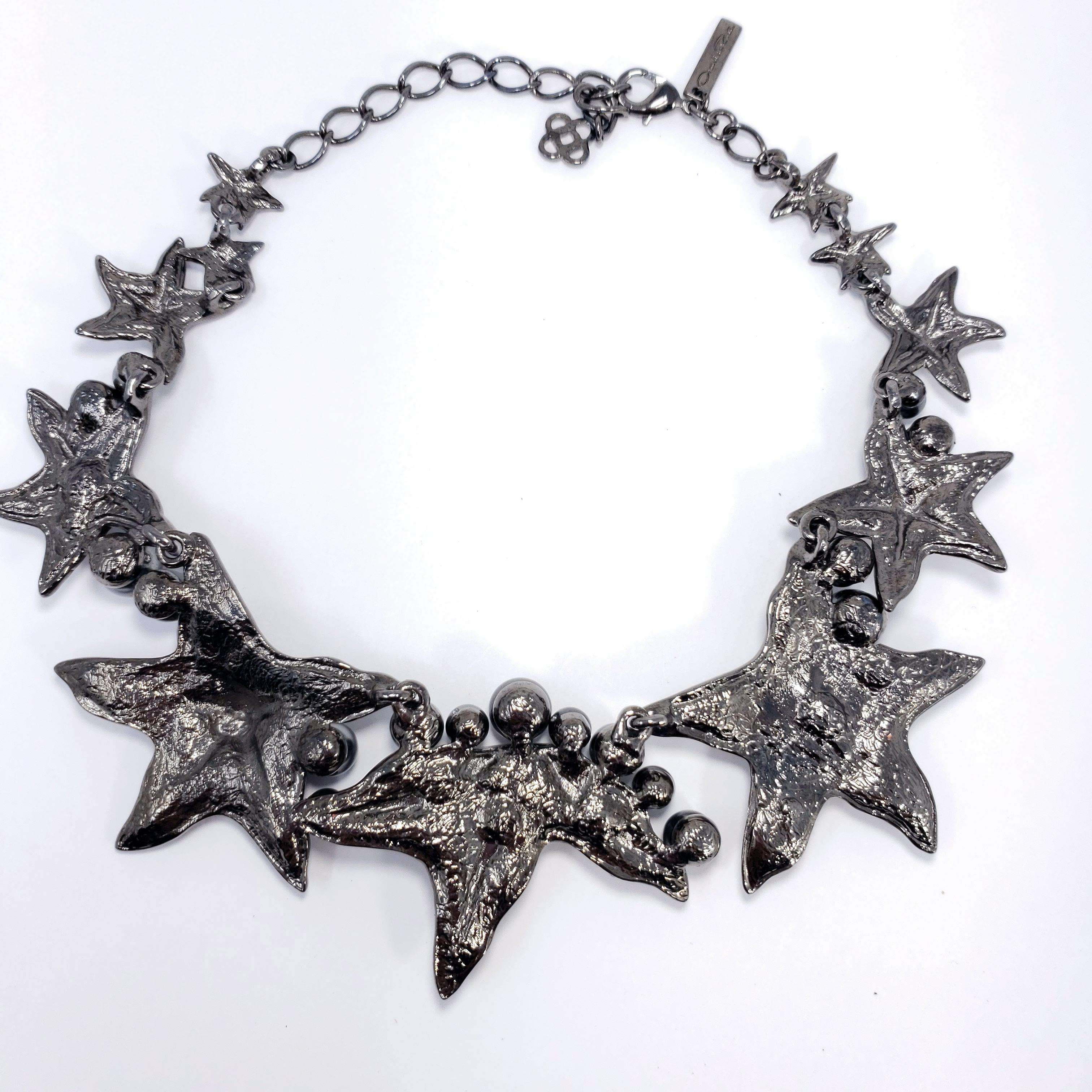swarovski star necklace silver