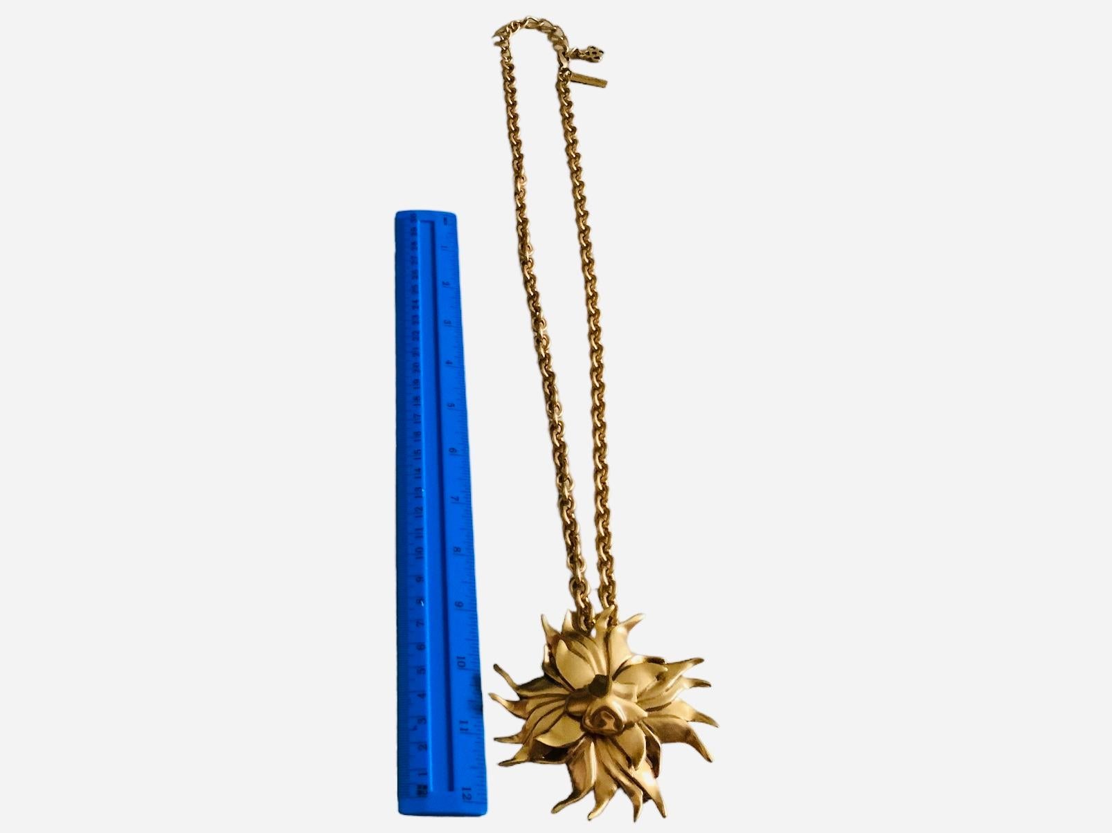Oscar De La Renta Set of Gold Plated Leaves Bracelet and Necklace For Sale 8