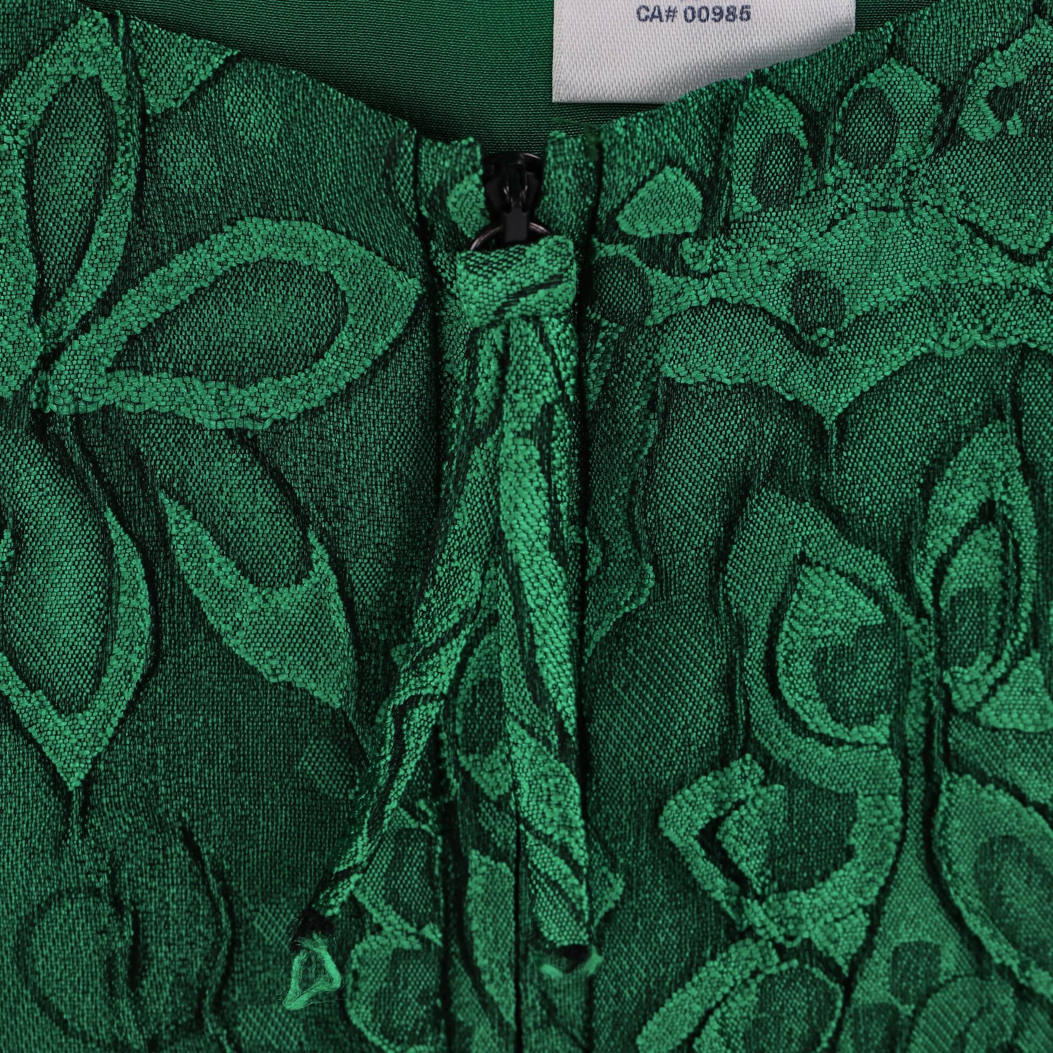 Oscar De La Renta Silk Blend Jacquard Dress 1