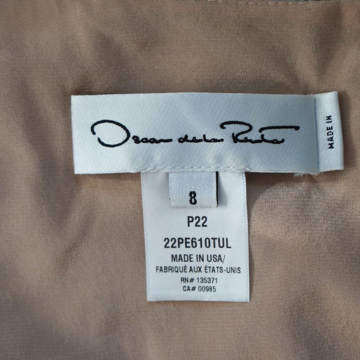 Oscar De La Renta Silver - Mini robe à franges pailletées en vente 4