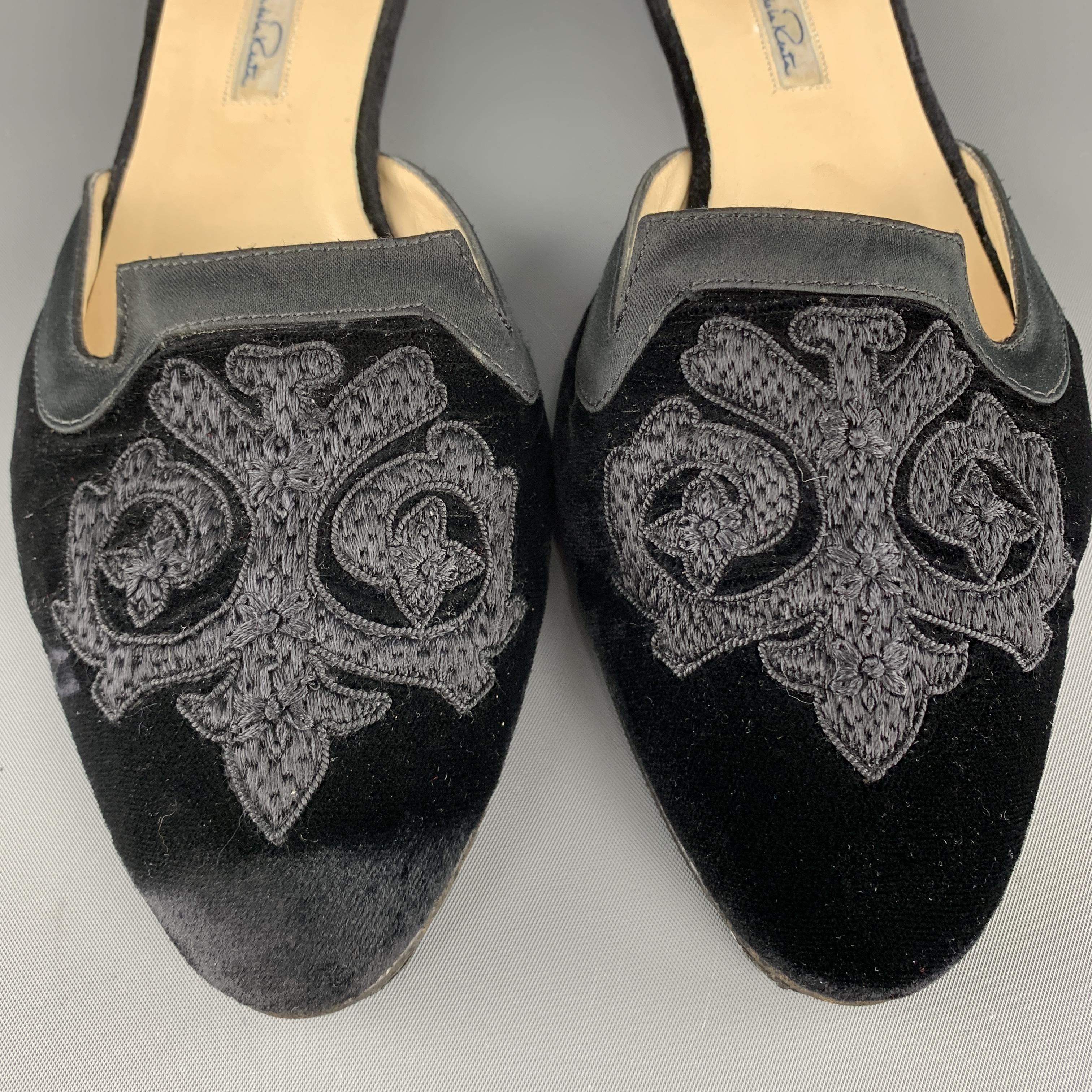 oscar de la renta mules