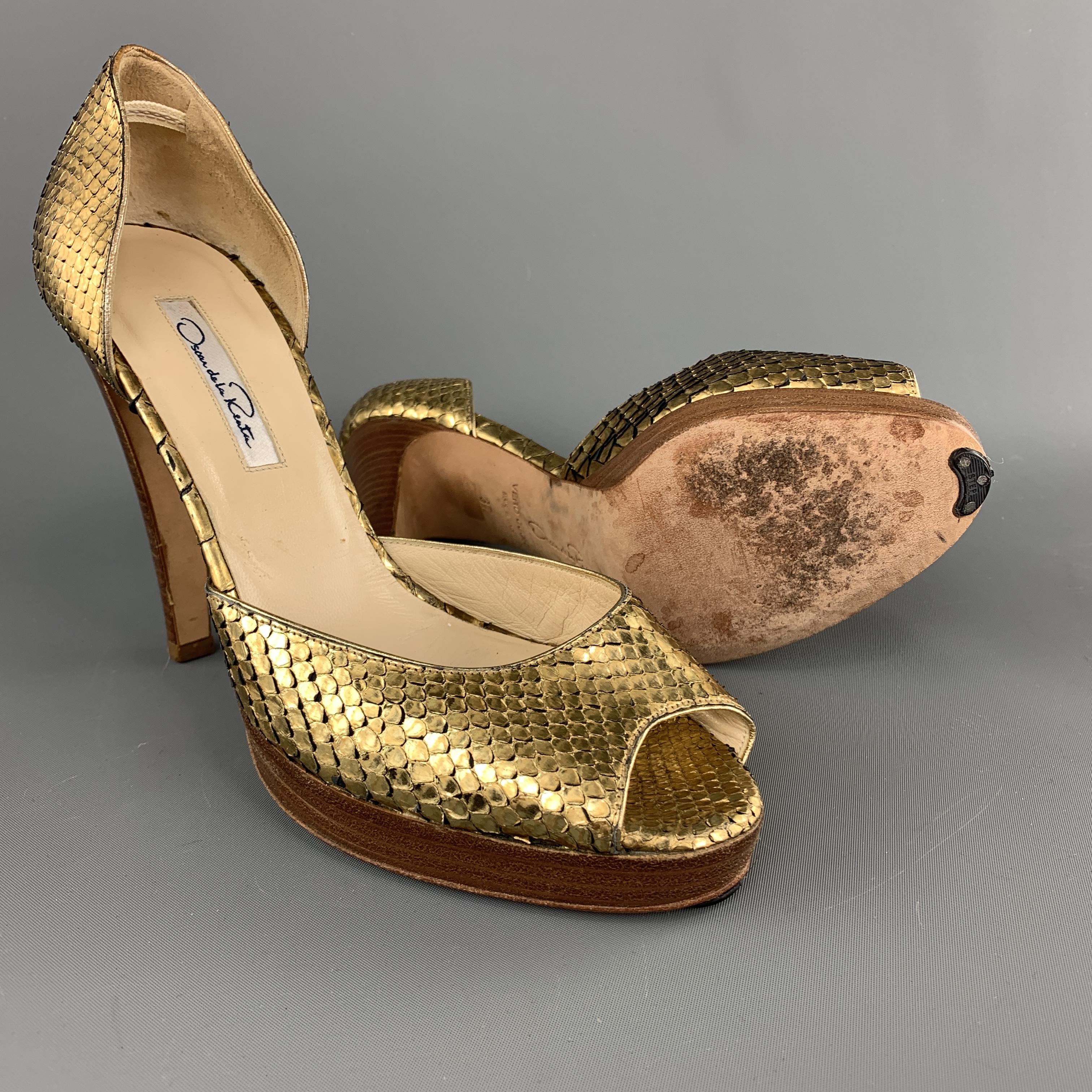 snakeskin boots cap toe peep toe