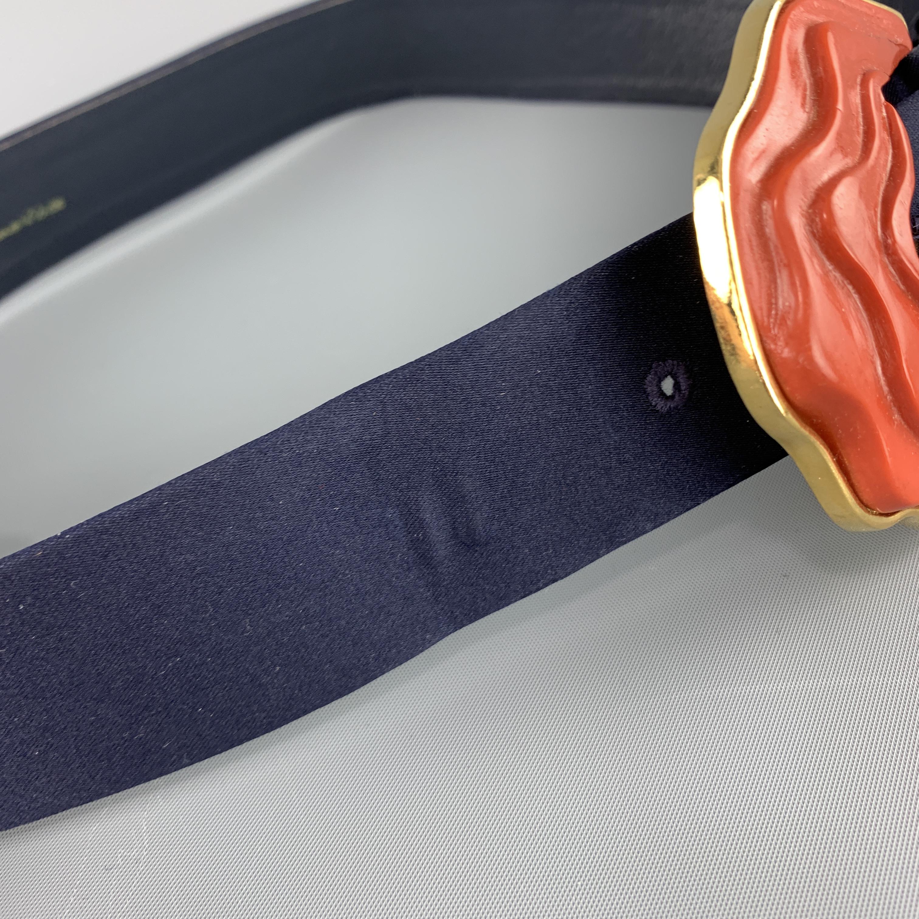 navy and gold belt