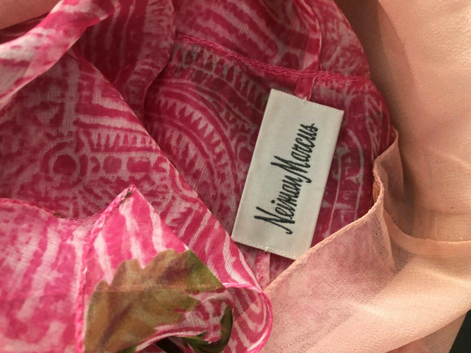 OSCAR DE LA RENTA Sleeveless Pink Midi Dress w/ Belt Size 6 6
