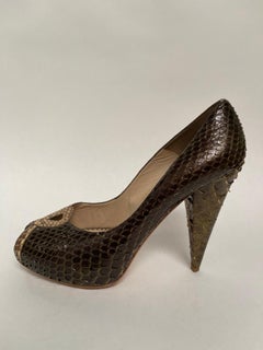 Oscar de la Renta Snakeskin Shoe
