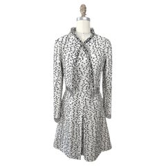 Oscar de la Renta Spring 2015 Runway Tweed Jacket and Dress Ensemble, Look 19