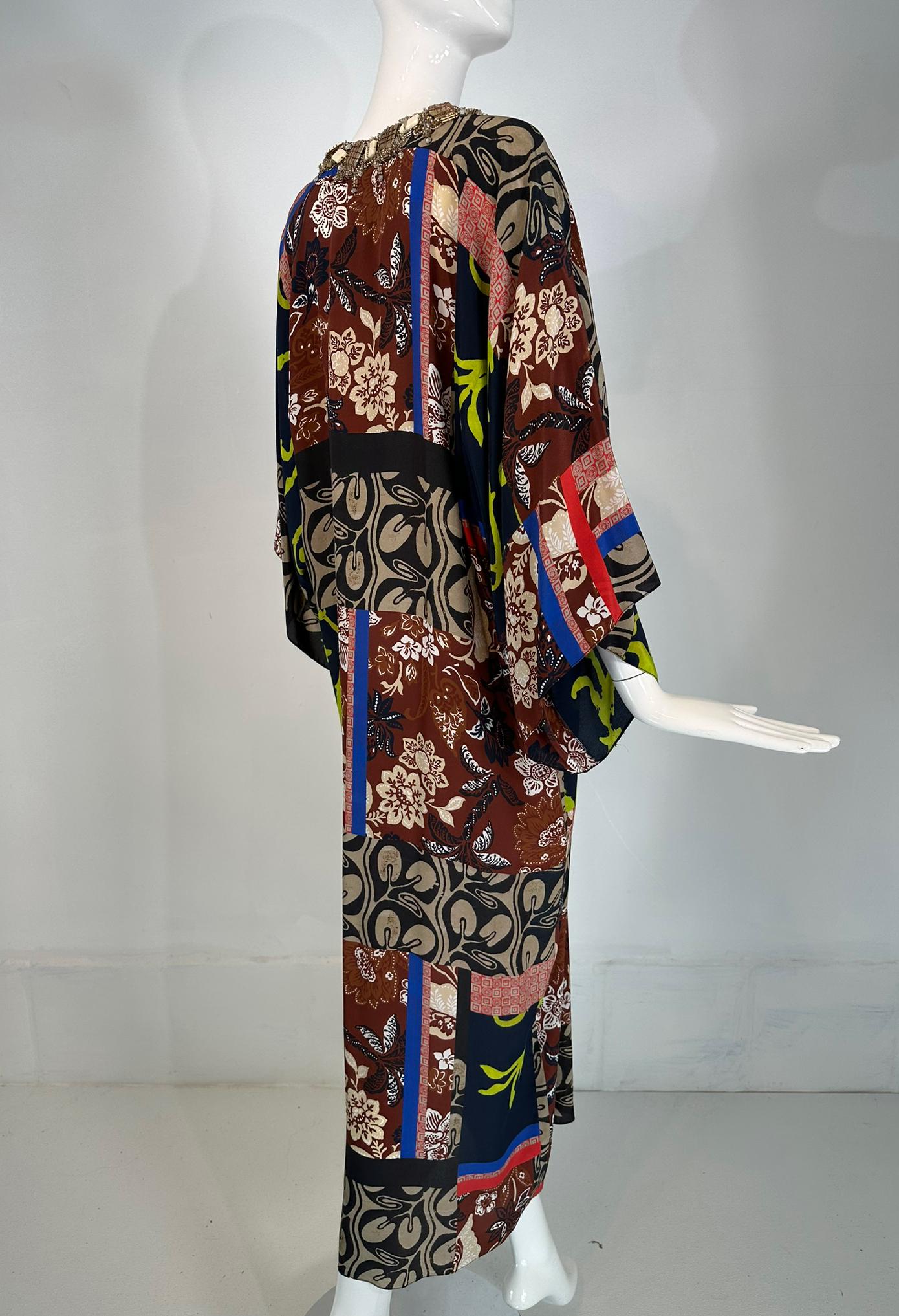 Oscar de la Renta, caftan en soie imprimé bijoux, printemps/été 2012 1