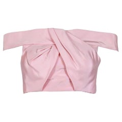 Oscar de la Renta SS 2015 Off Shoulder Crop Top Bustier