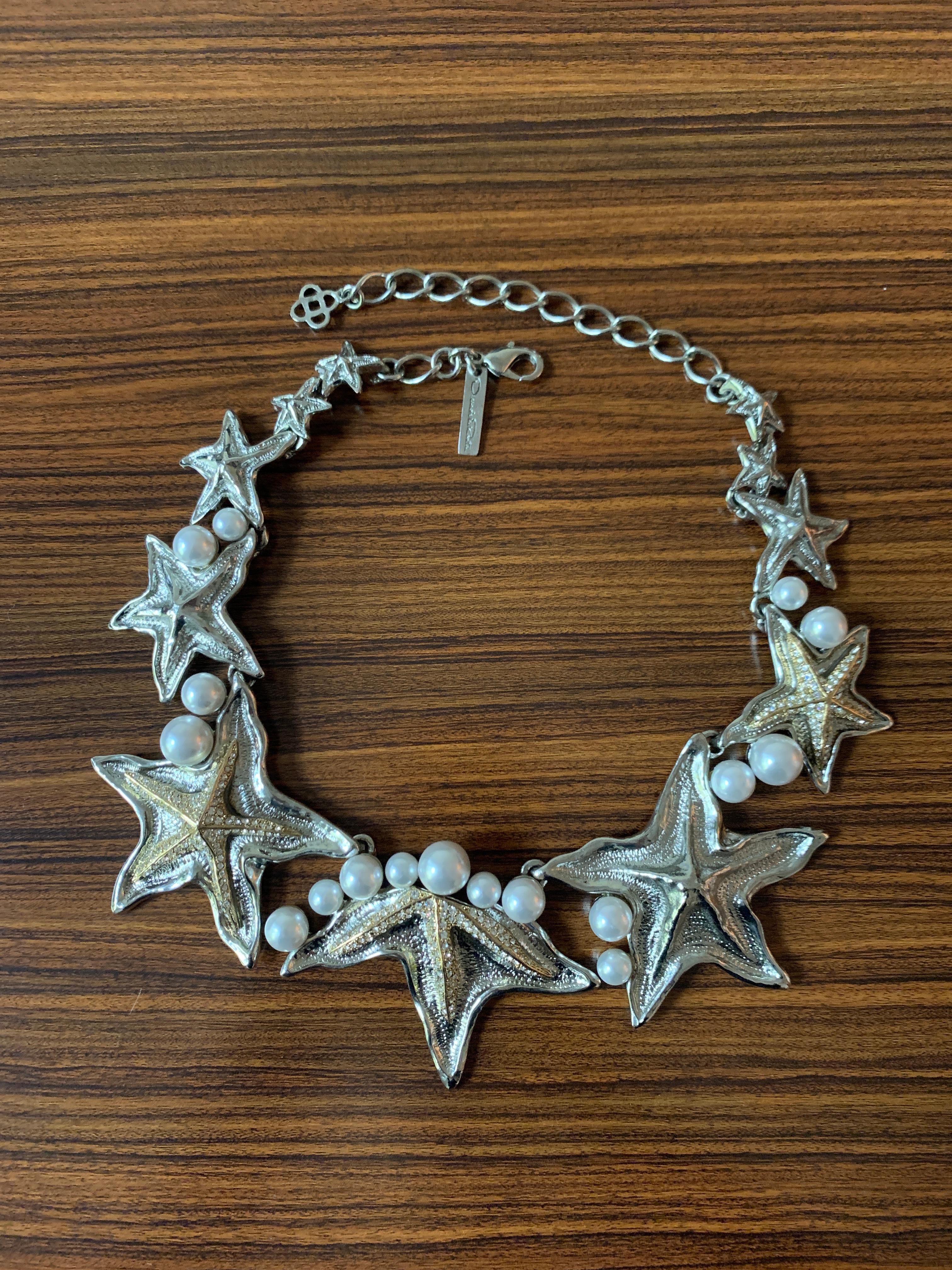oscar de la renta starfish earrings