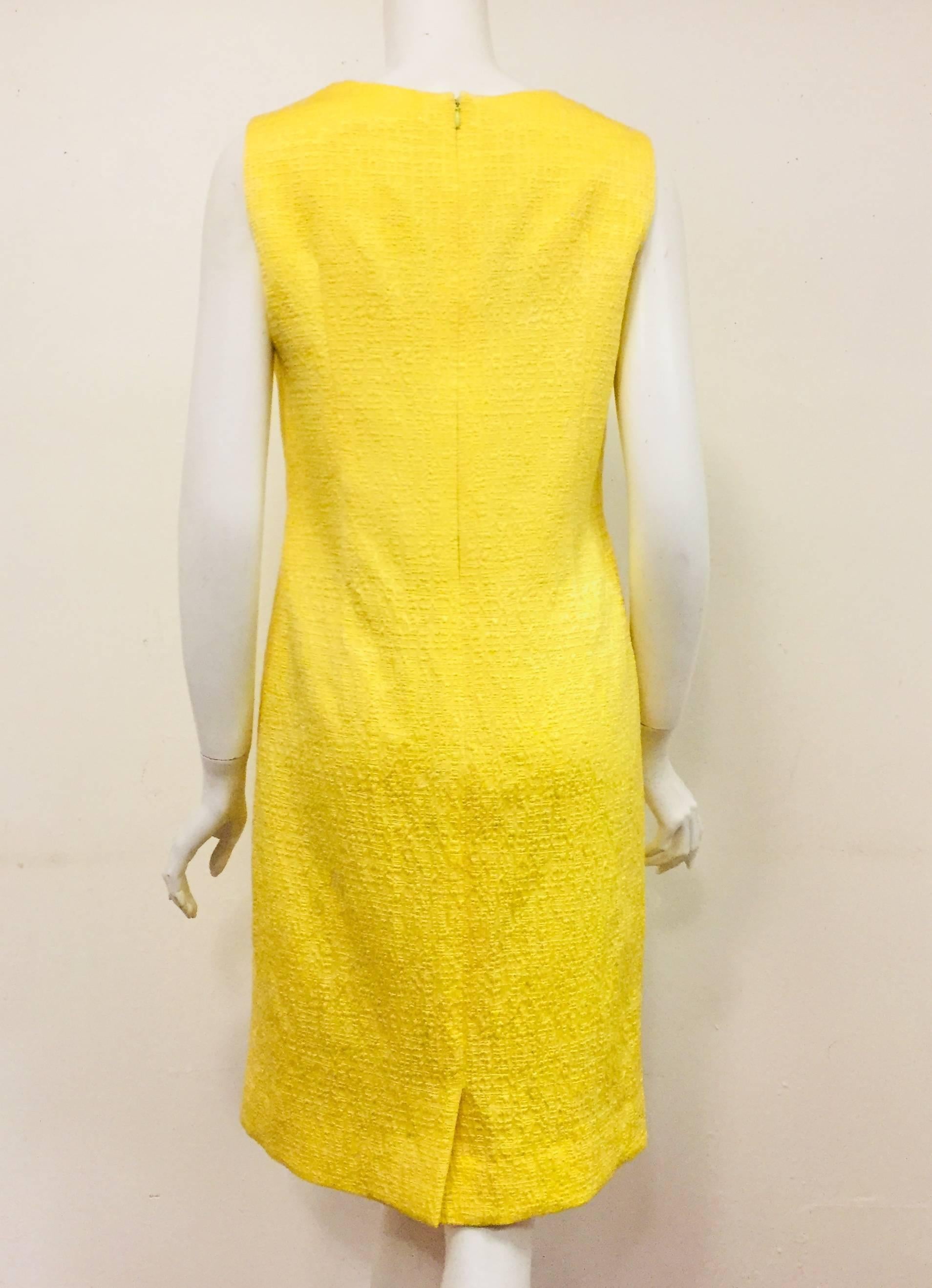 oscar de la renta yellow dress