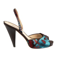 Oscar de la Renta Tie Dye Slingback Sandals Size IT 39