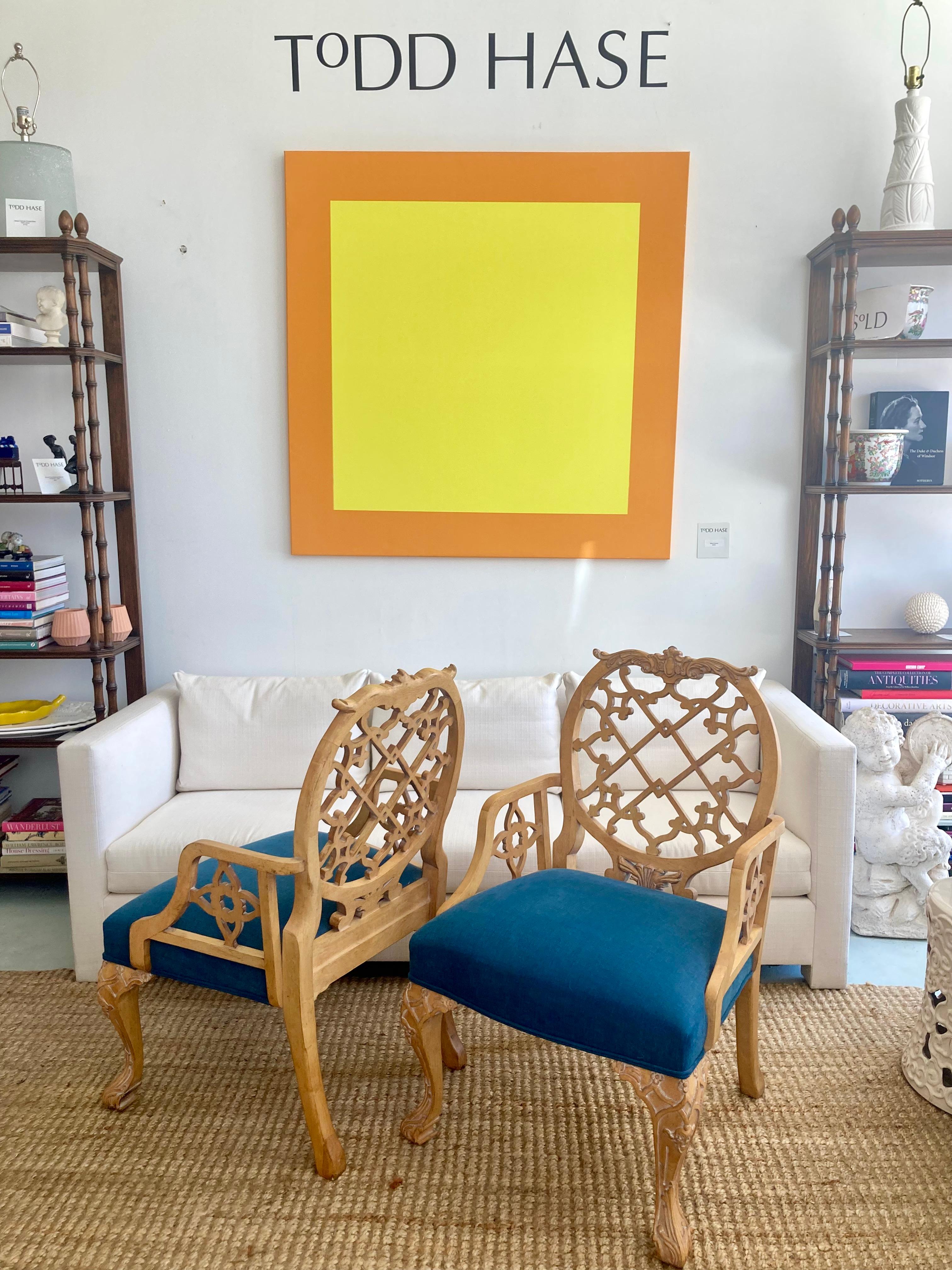 Oscar De La Renta Sessel #1 mit Spalierrückenlehne im Angebot 5