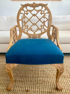 Oscar De La Renta Trellis Back Arm Chair #1