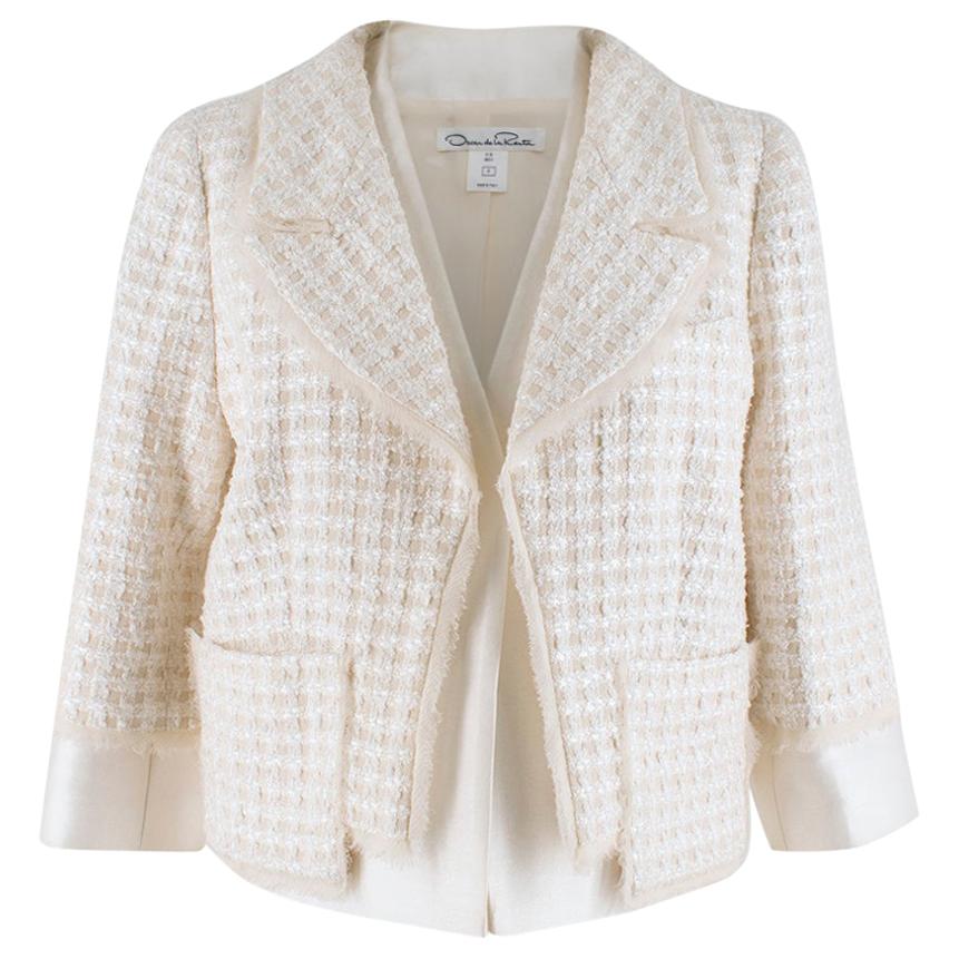 Oscar de la Renta Tweed Jacket UK 8