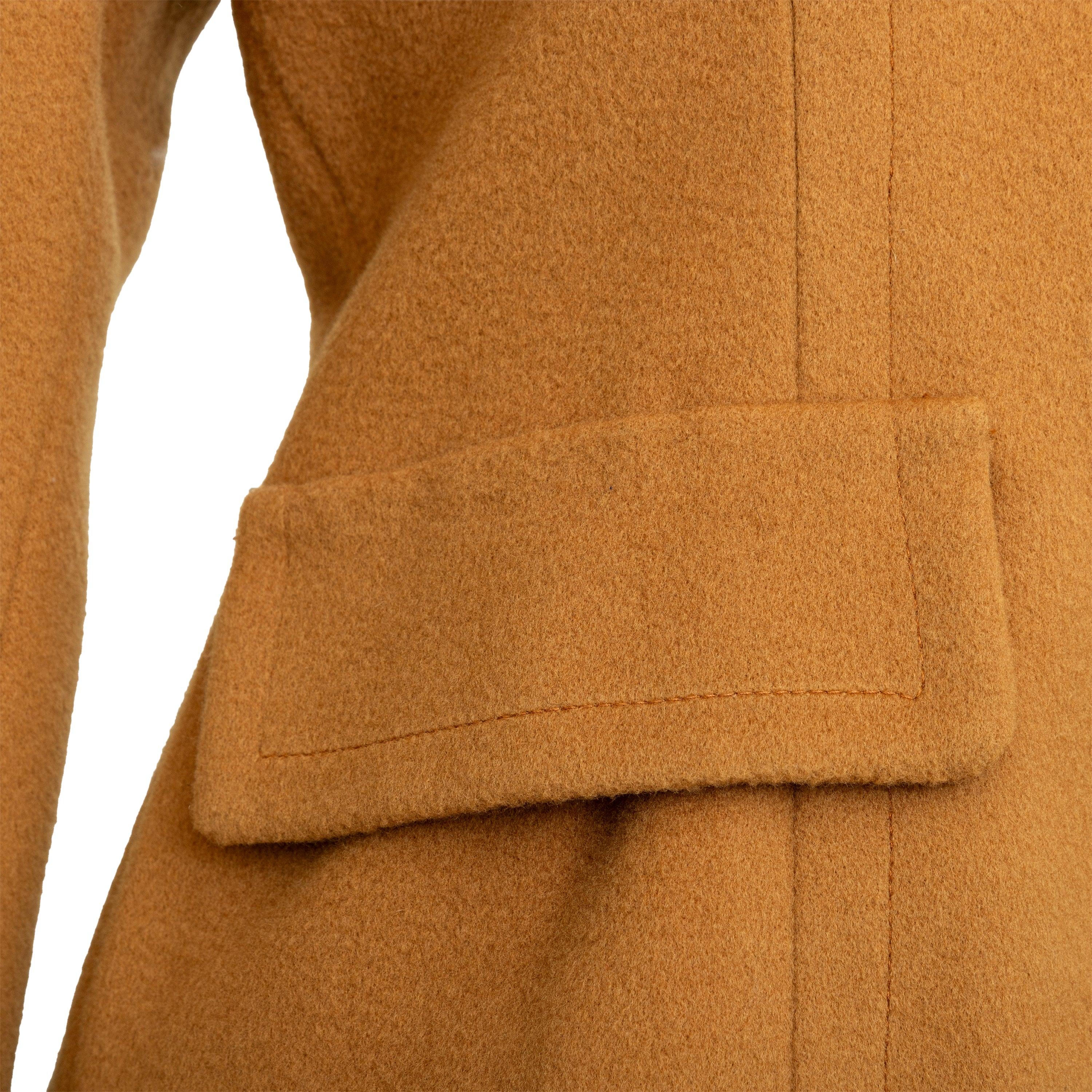 Oscar de la Renta Velvet Collar Wool Jacket - '90s For Sale 1