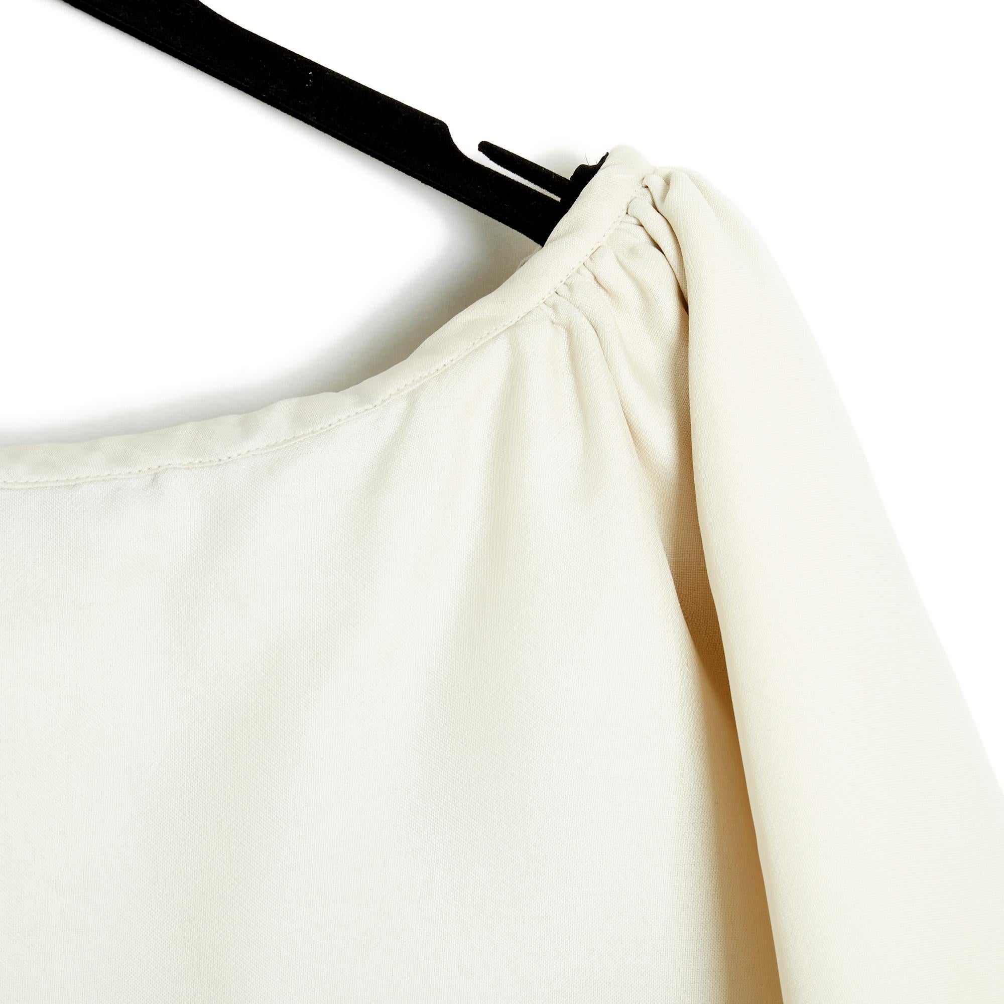 Women's or Men's Oscar de la Renta Vintage bicolor Crepe Gown FR36 For Sale