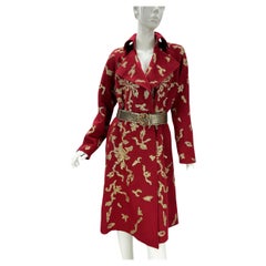 Oscar de la Renta Vintage Embellished Cashmere Coat US 8 Oversize