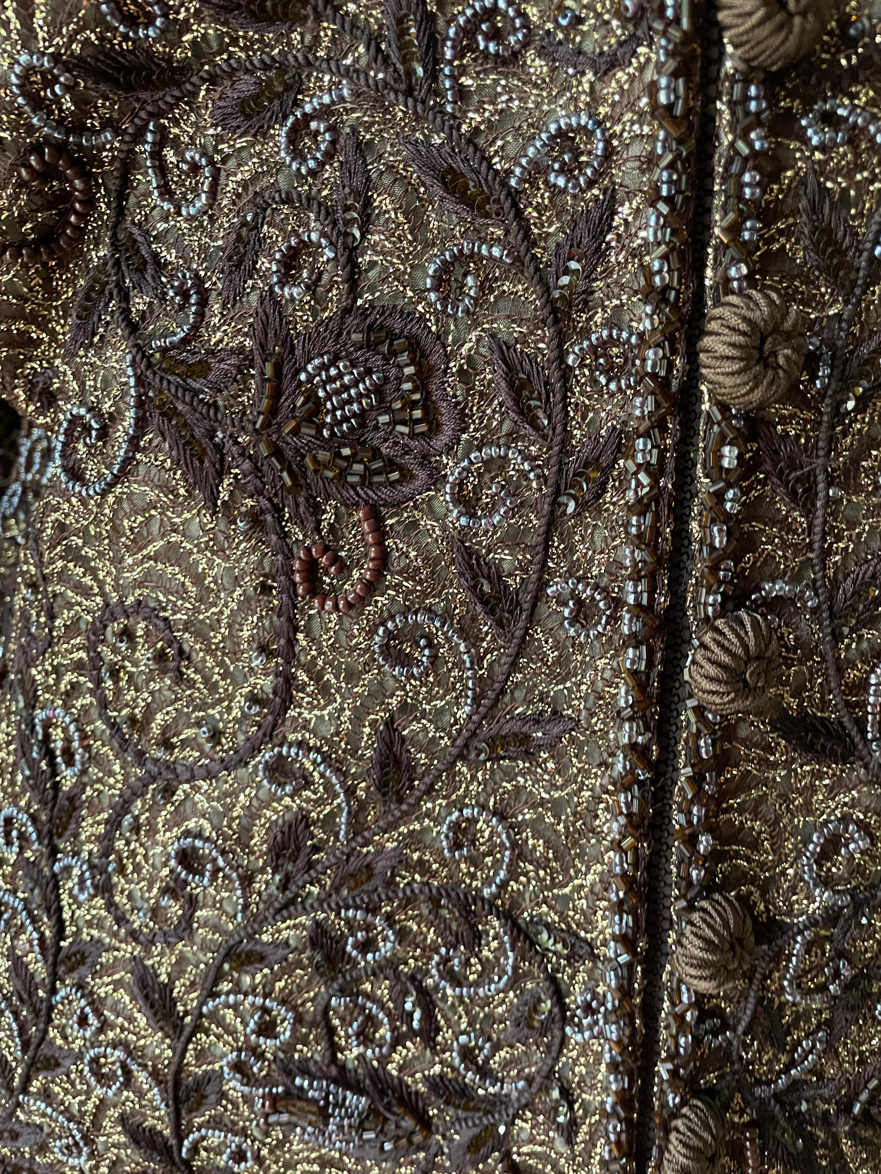 Oscar de la Renta Vintage Embellished Evening Coat For Sale 3