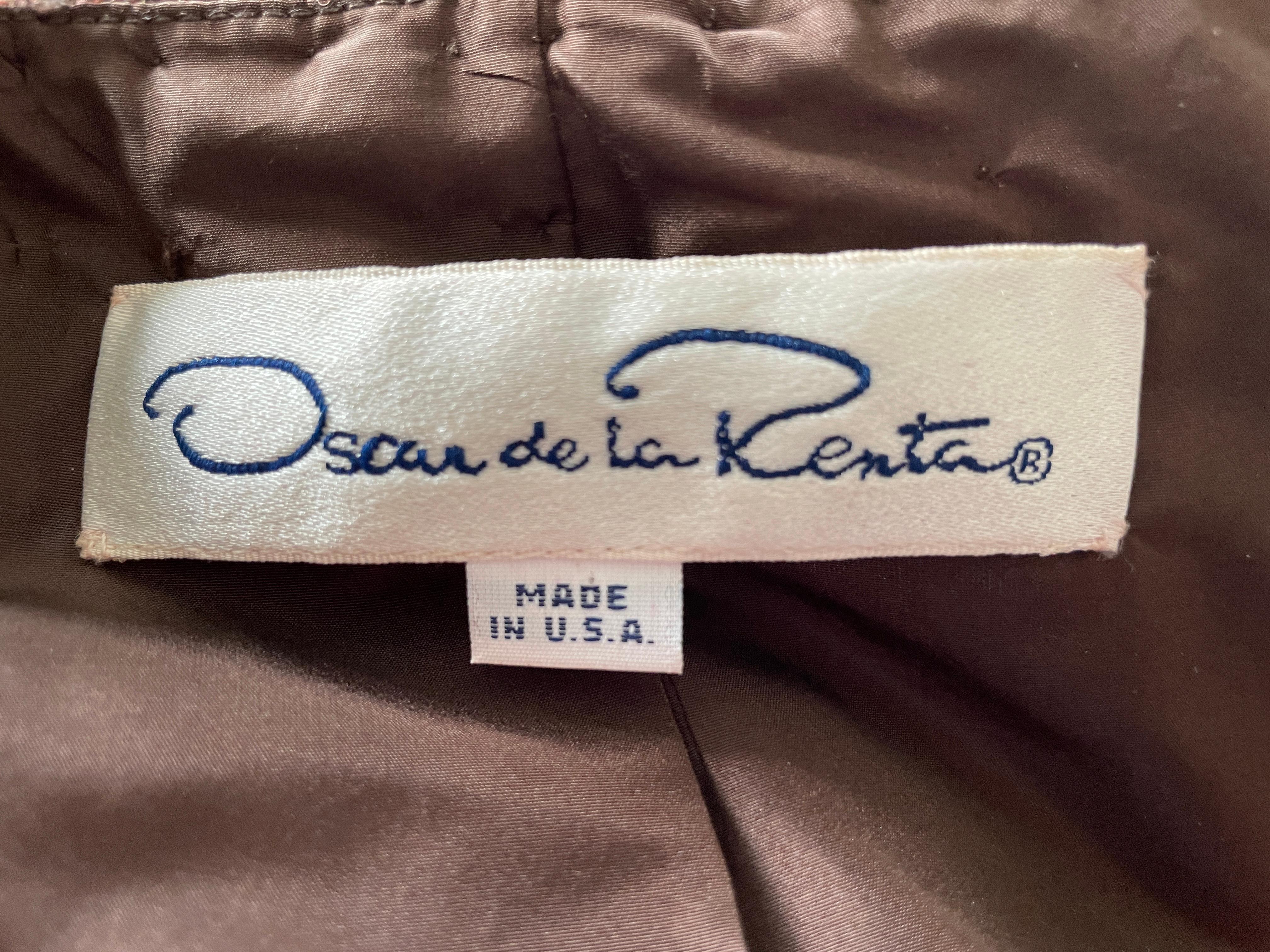 Oscar de la Renta Vintage Embellished Evening Coat For Sale 5