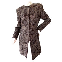 Oscar de la Renta Vintage Embellished Evening Coat