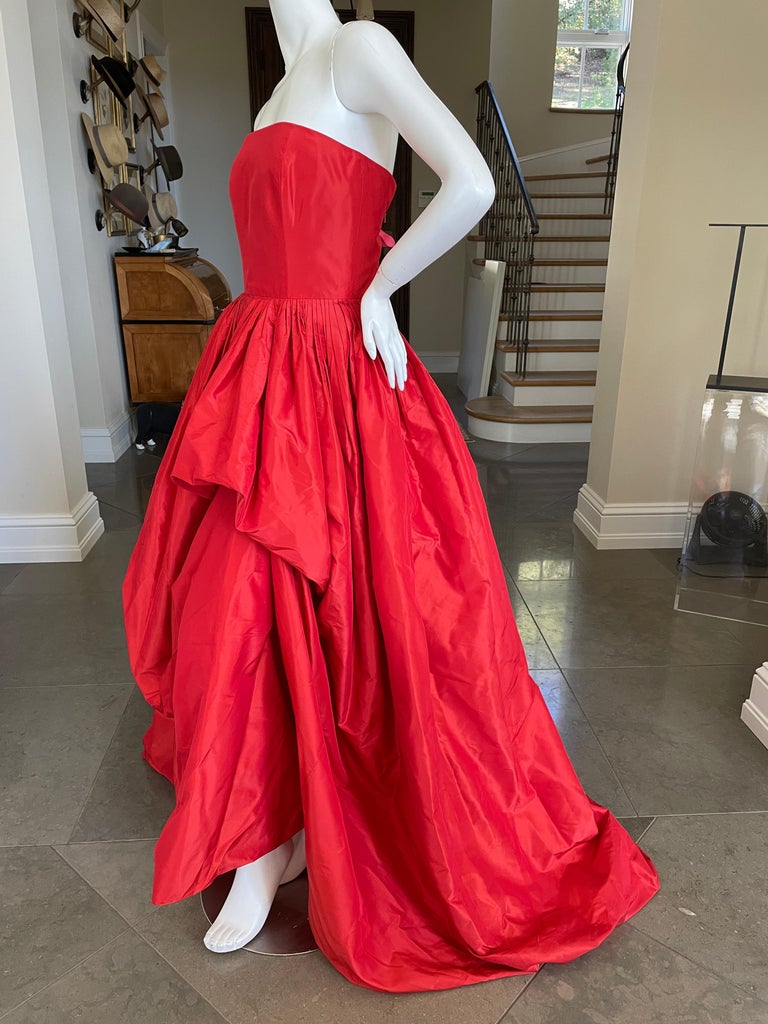 Oscar de la renta red gown clearance