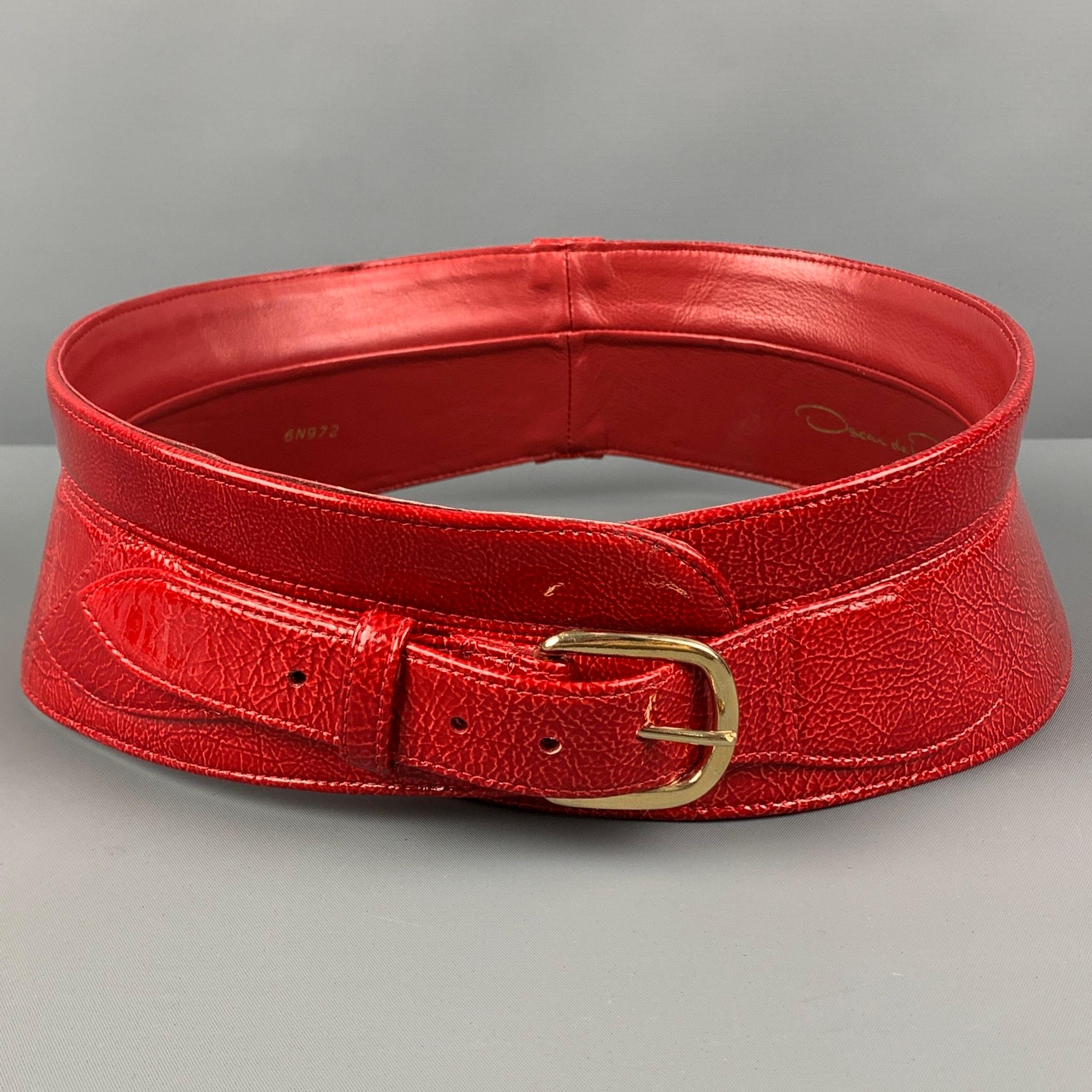 red corset belt