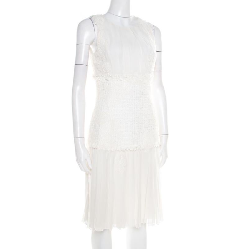 oscar de la renta white lace dress