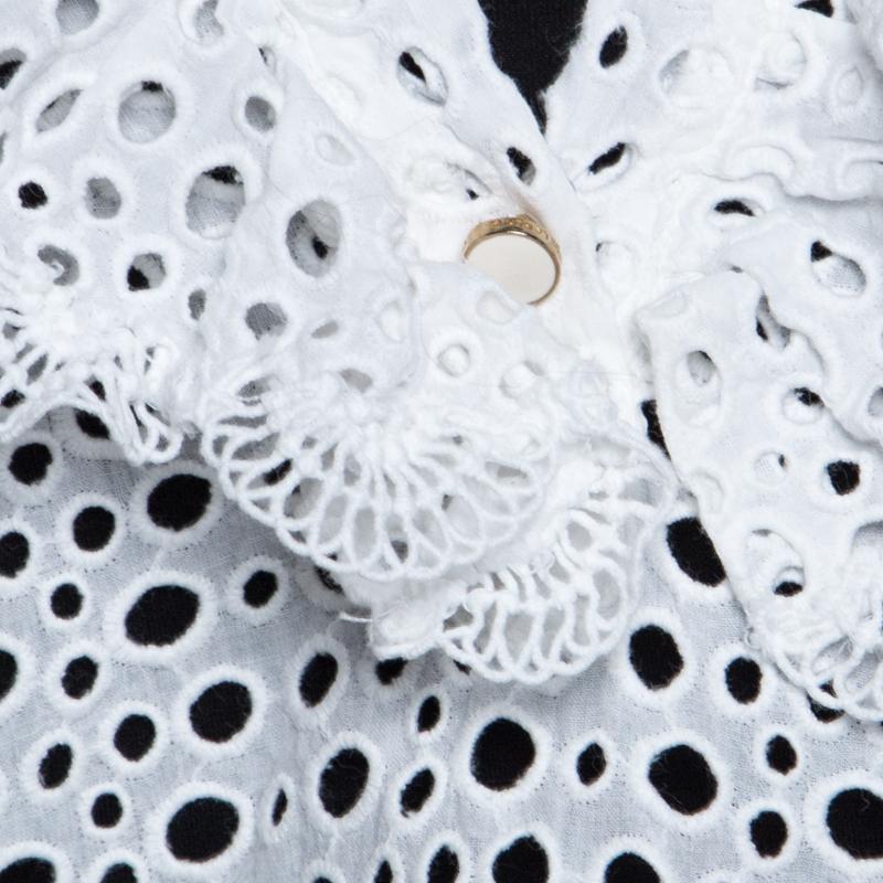white eyelet lace top