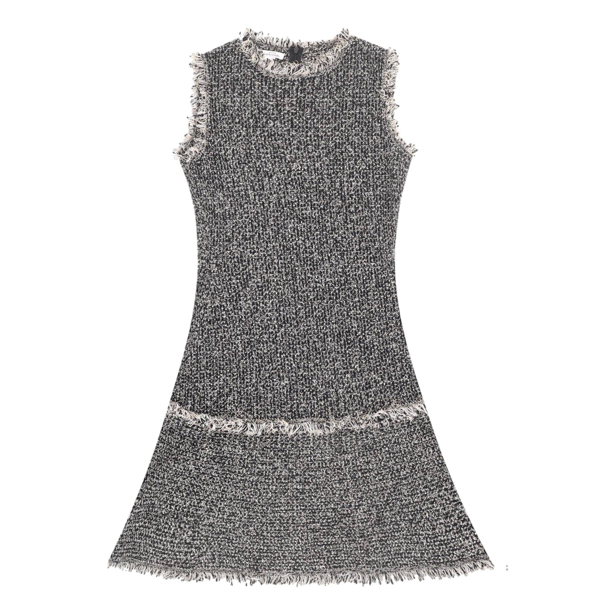 Women's Oscar De La Renta Wool Boucle Dress & Jacket Two-Piece Set For Sale