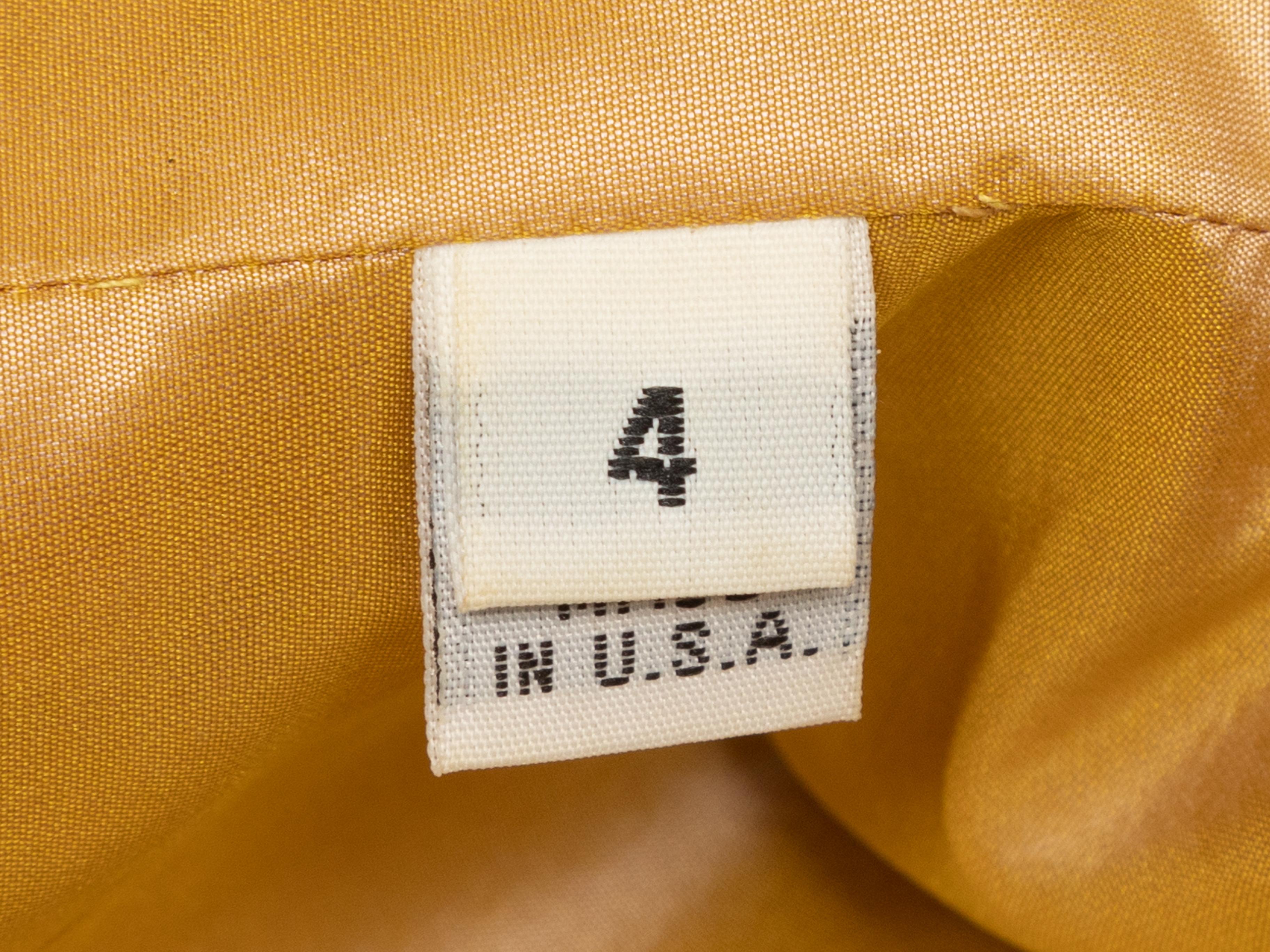 Oscar de la Renta Yellow & Multicolor 2003 Embroidered Jacket For Sale 2