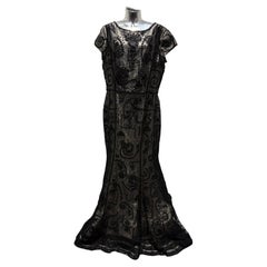 Oscar De La Reta Resort 2011 Black & White Embellished Dress