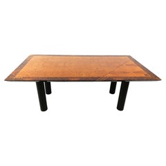 Used Oscar Dell Arredamento Italian Modern Burl Maple Dining Table by Miniforms
