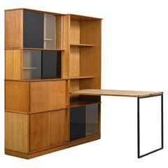 Oscar Desk-Bookshelves by Didier Rozaffy, France circa 1950