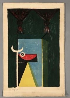 OSCAR DOMINGUEZ - Tauromaquia (1950) - Impression couleur