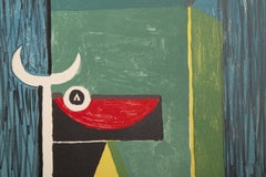 Tauromachie II, kubistische Lithographie von Oscar Dominguez