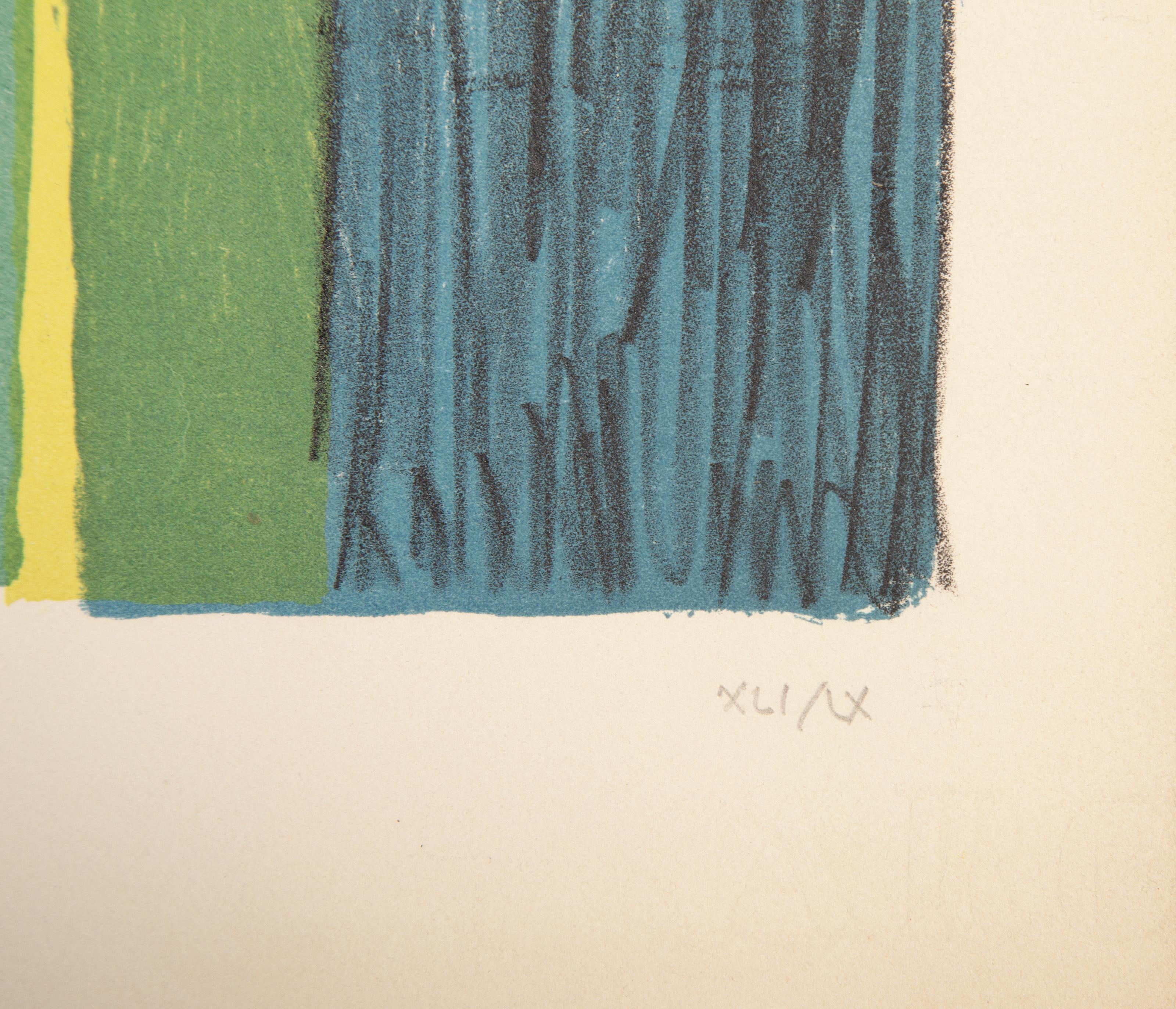  Oscar Dominguez, español (1906 - 1957) -  Tauromachie II, Año: 1950, Medio: Litografía sobre Arches, firmada y numerada a lápiz, Edición: AP, Tamaño de la imagen: 19 x 12,75 pulgadas, Tamaño: 22 x 15 pulgadas (55,88 x 38,1 cm), Descripción: De la