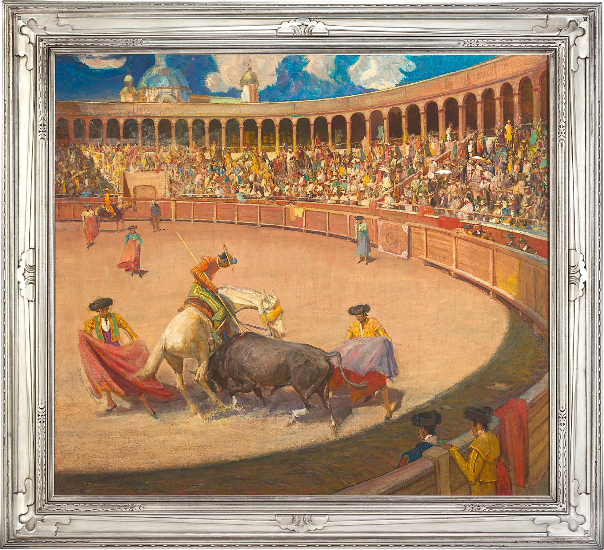Bullfighting by Oscar E. Berninghaus - Painting by Oscar Edmund Berninghaus