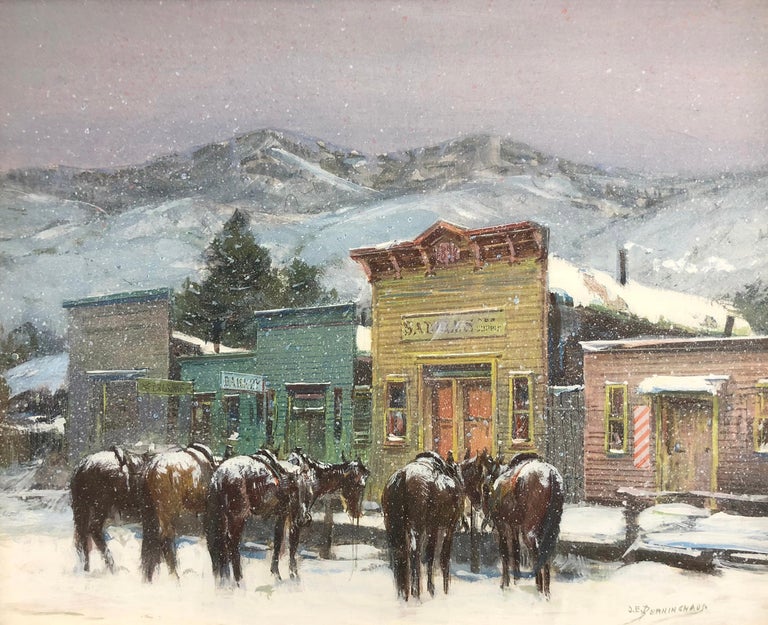 Oscar Edmund Berninghaus The First Snow For Sale at 1stdibs