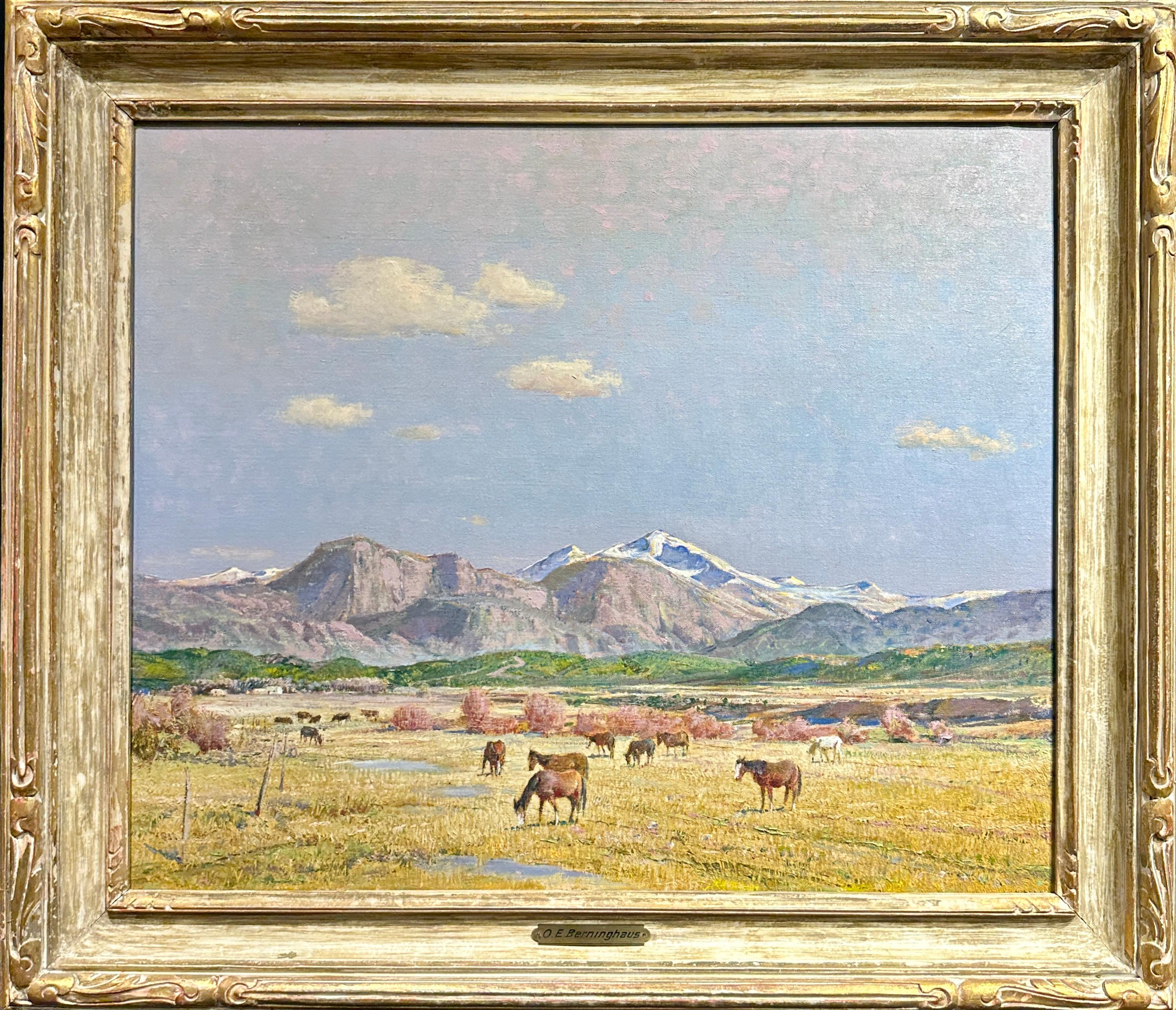 Winter Pasture - Painting by Oscar Edmund Berninghaus