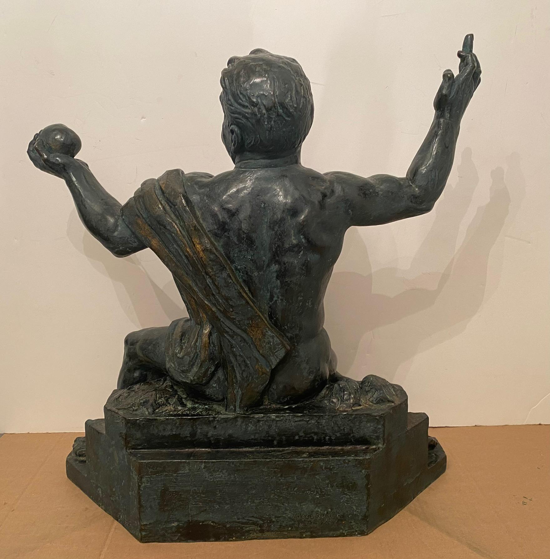 Bacchus - Sculpture by OSCAR EISHACKER
