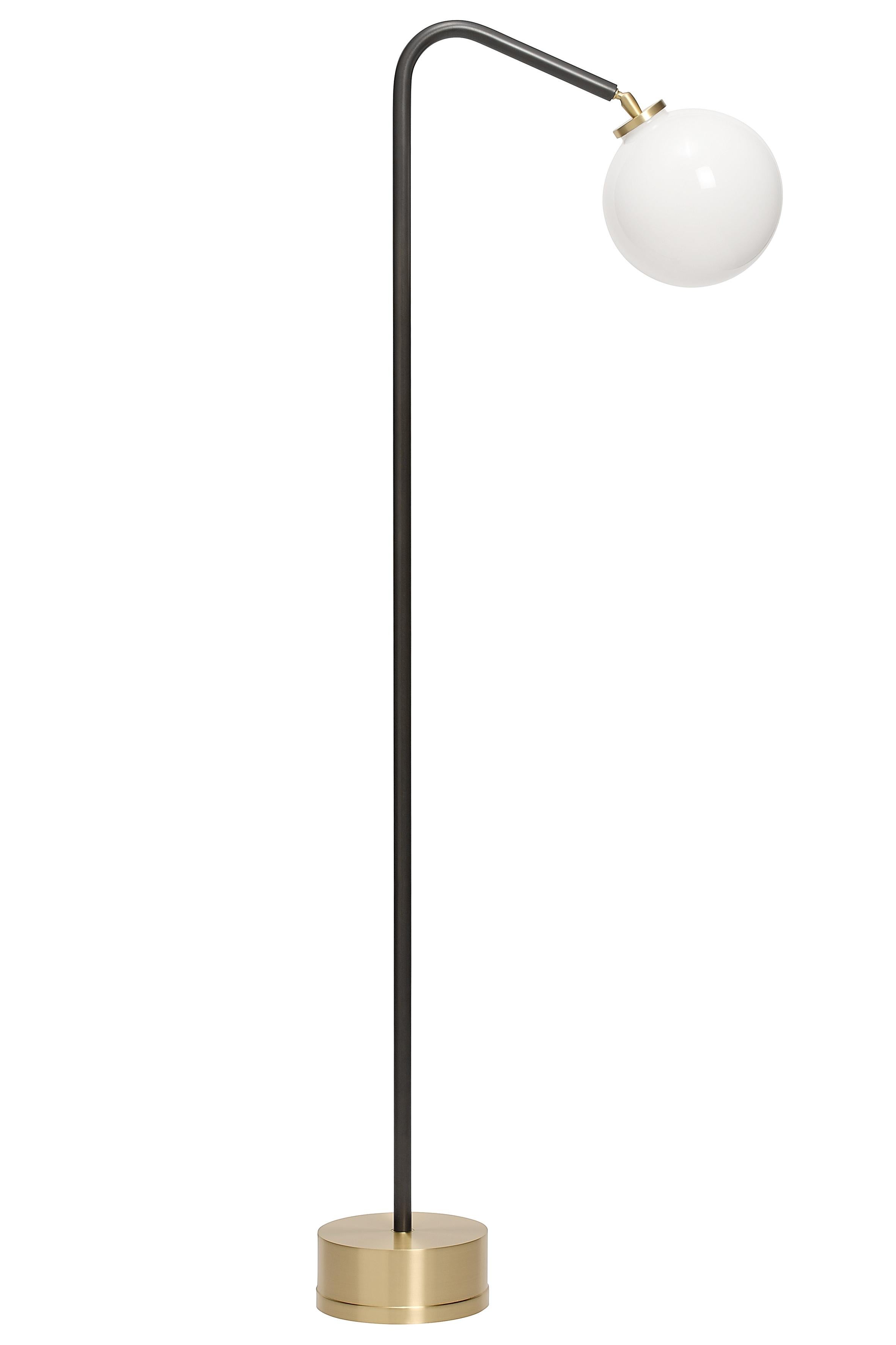 Oscar floor lamp by CTO Lighting
Materials: bronze stem with satin brass base and opal glass shade
Also available in satin brass stem with satin brass base with opal glass shade
Dimensions: H 133 x W 34 cm 

All our lamps can be wired according