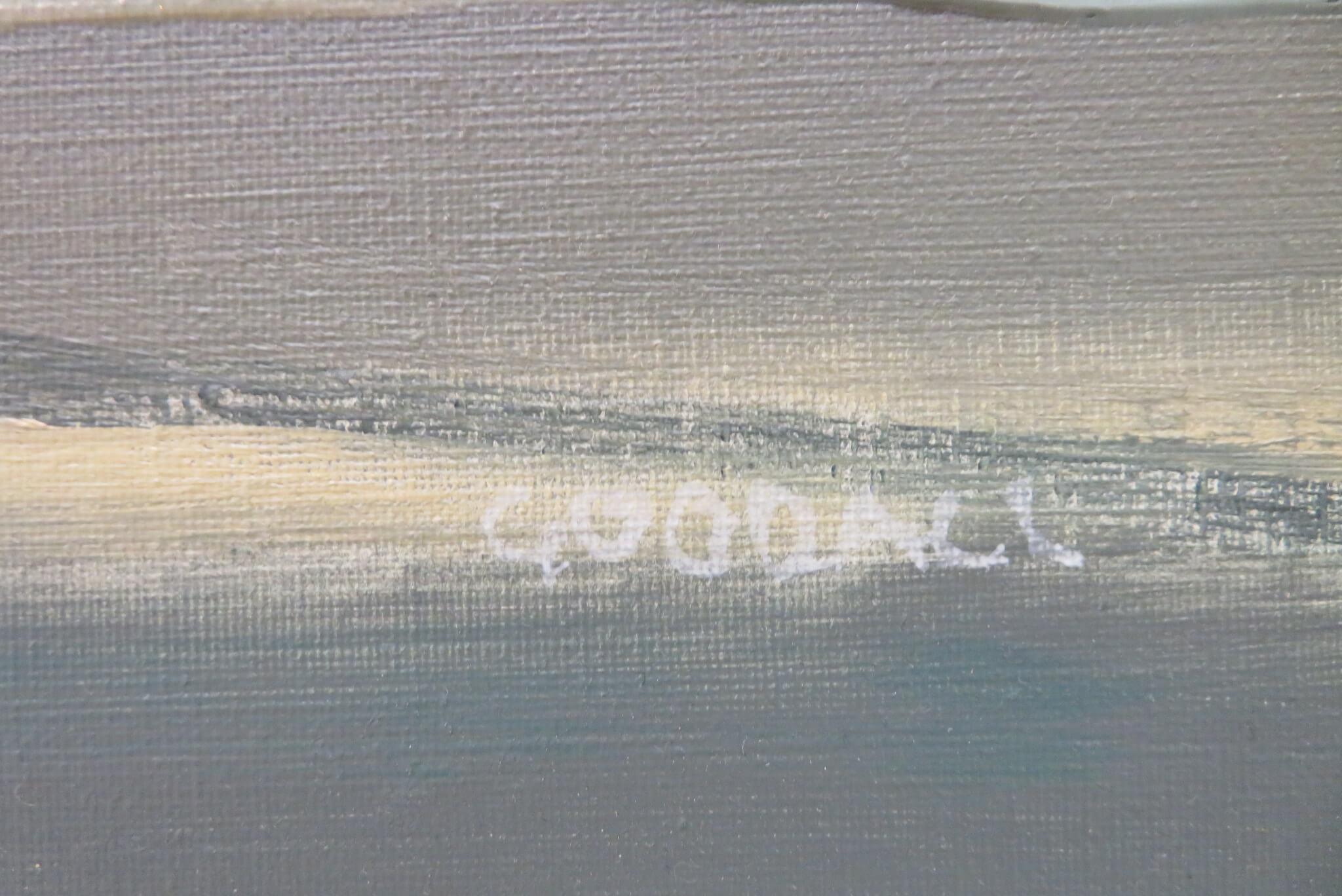 (1924-2022) Quadro ad olio scozzese POST IMPRESSIONISTA LOCH SCENE - eletto RSW - Painting di Oscar Goodall