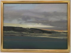 (1924-2022) Quadro ad olio scozzese POST IMPRESSIONISTA LOCH SCENE - eletto RSW
