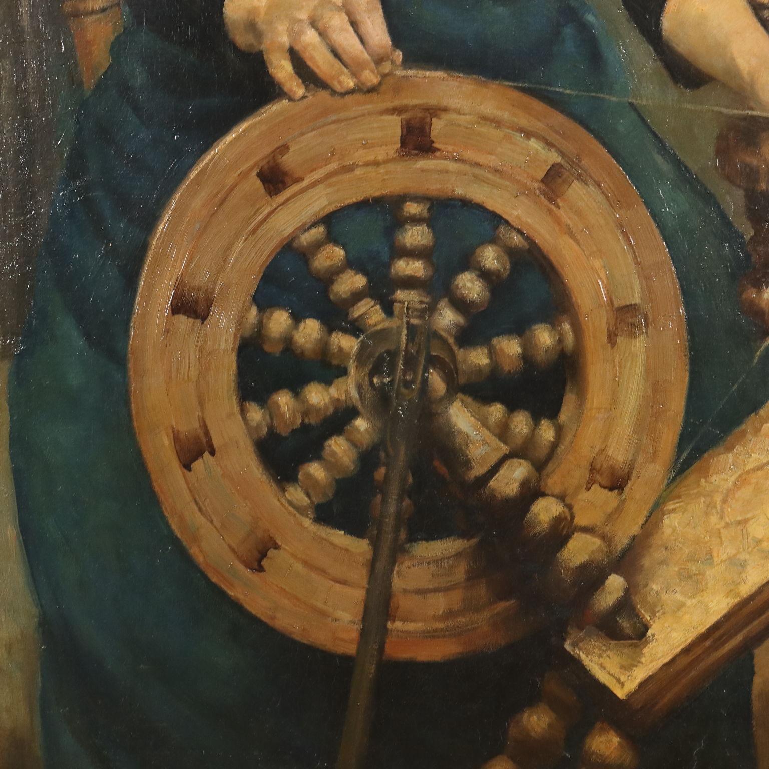 Pintura de Oscar Halle La hilandera 1897 5